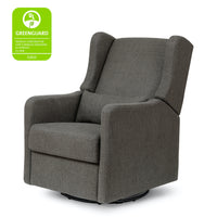 Arlo Recliner and Swivel Glider in Water Repellent & Stain Resistant Fabric - Charcoal Linen