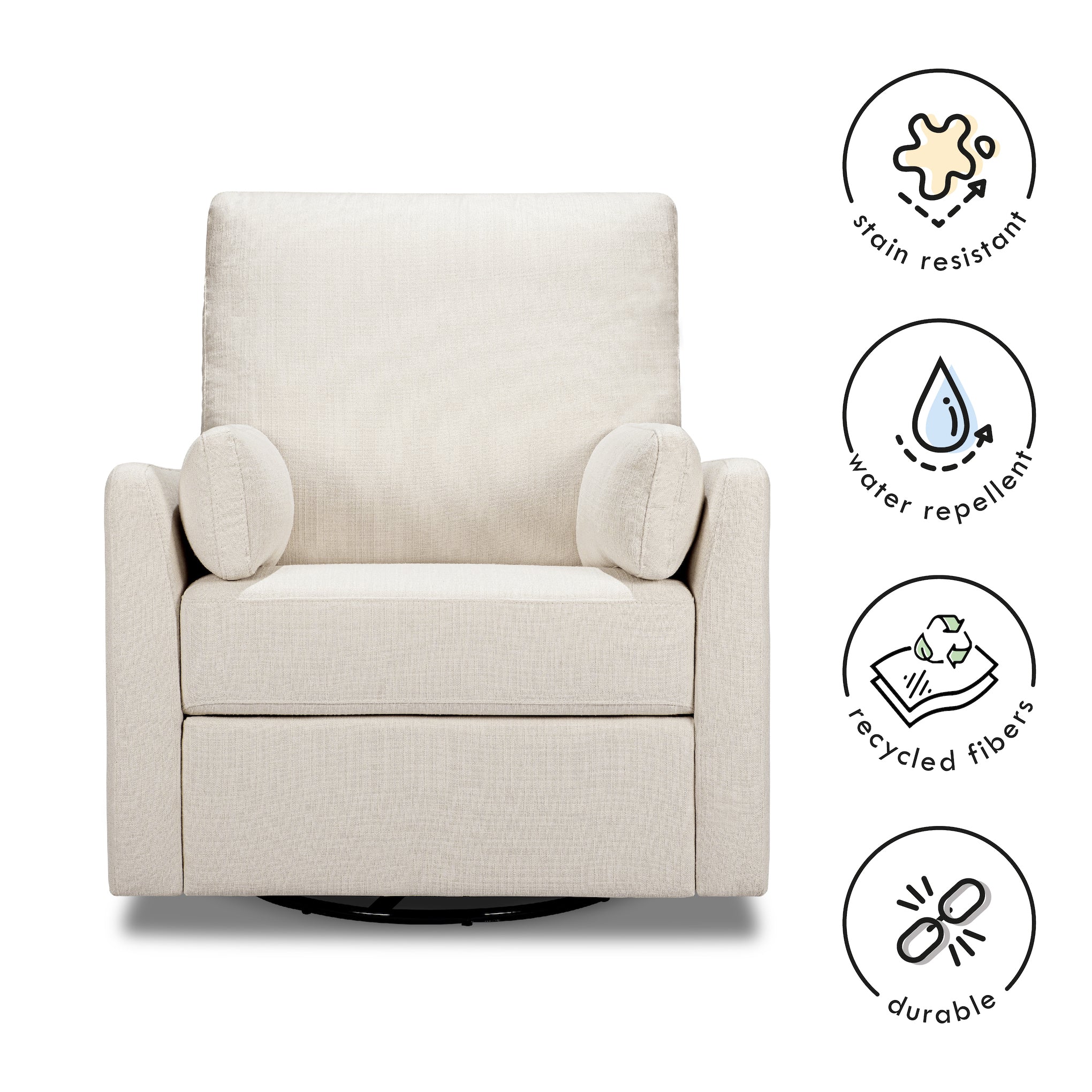 Ethan Recliner and Swivel Glider in Water Repellent Stain