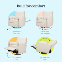 Ethan Swivel Recliner + Swivel Glider