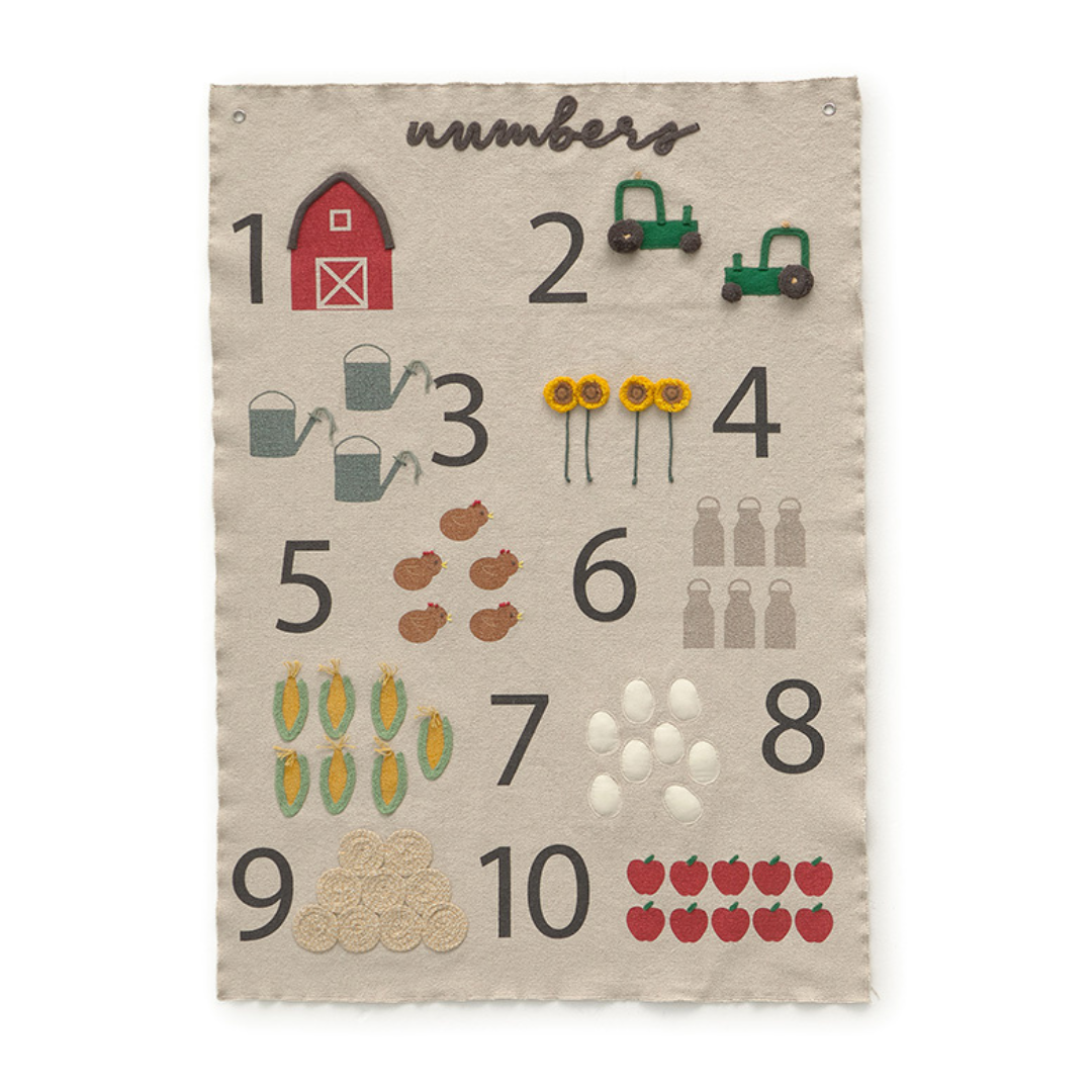 Farm Numbers Wall Hanging