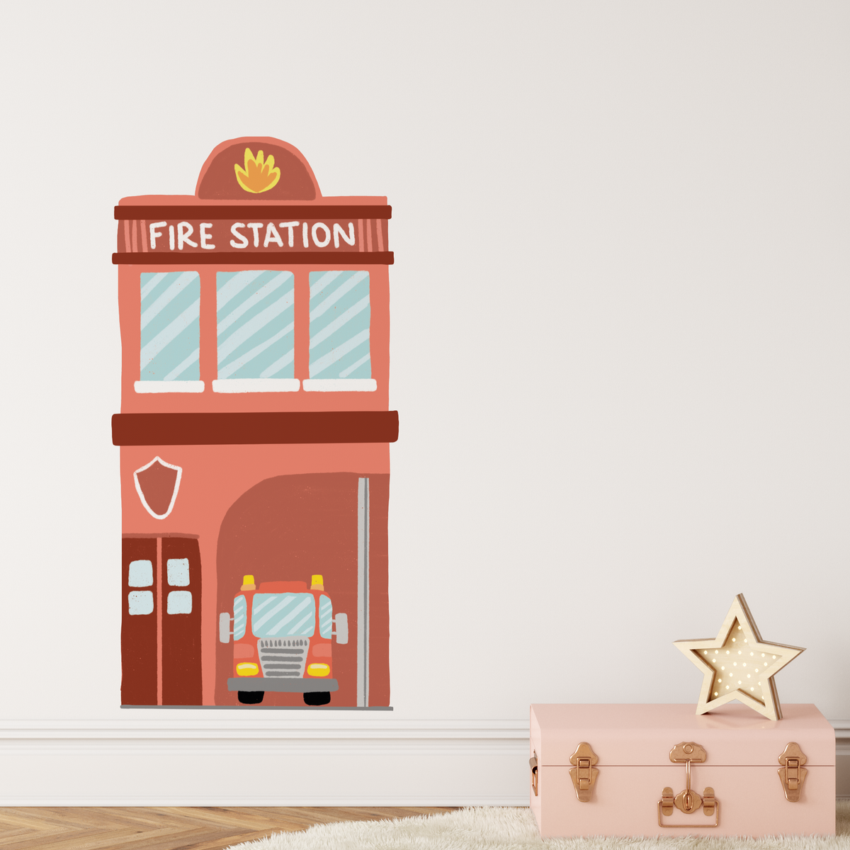 Fire Station Wall Decal