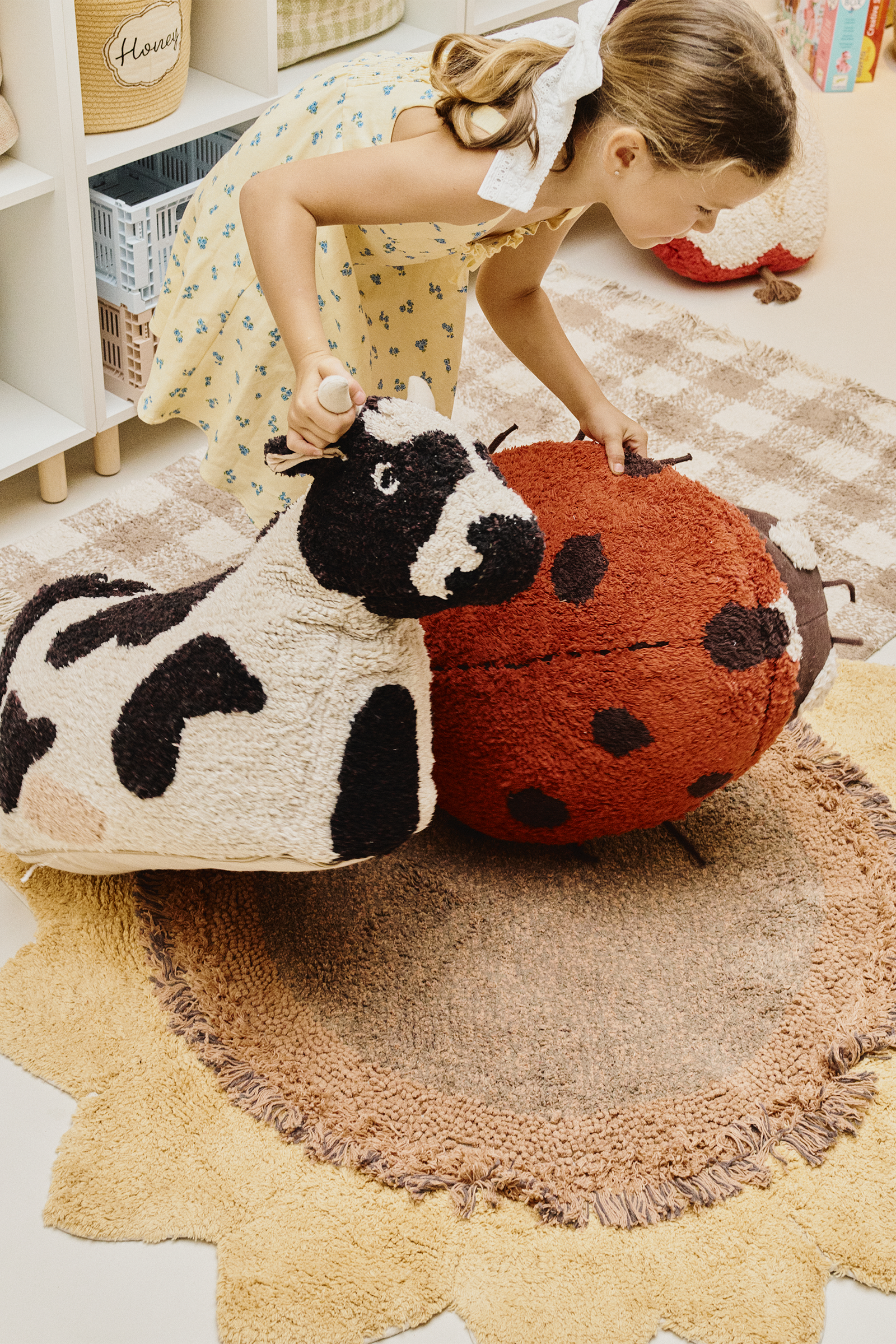 Ladybug Floor Cushion