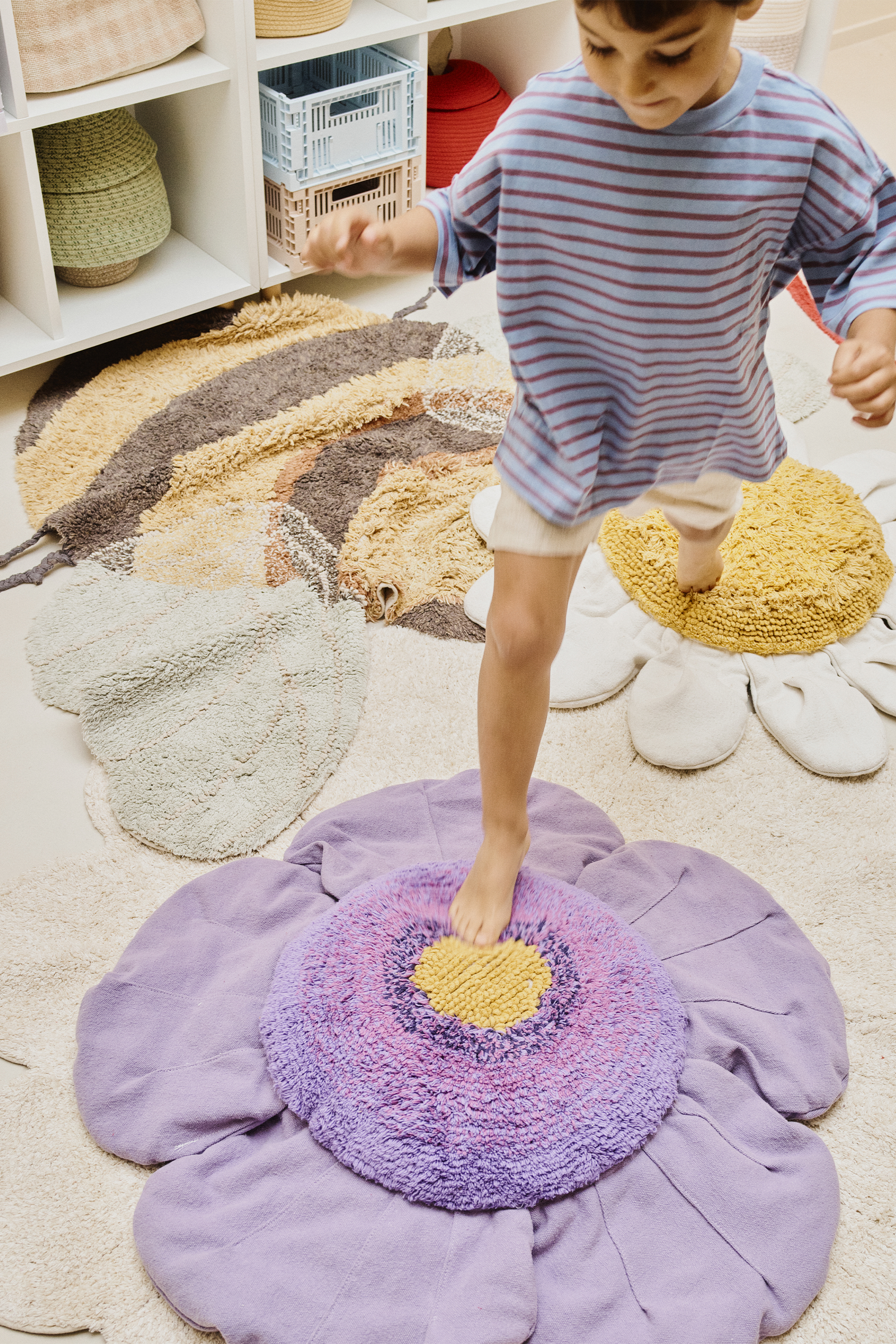 Purple Poppy Floor Cushion