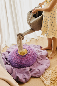 Purple Poppy Floor Cushion