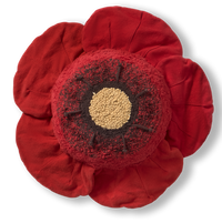 Red Poppy Floor Cushion