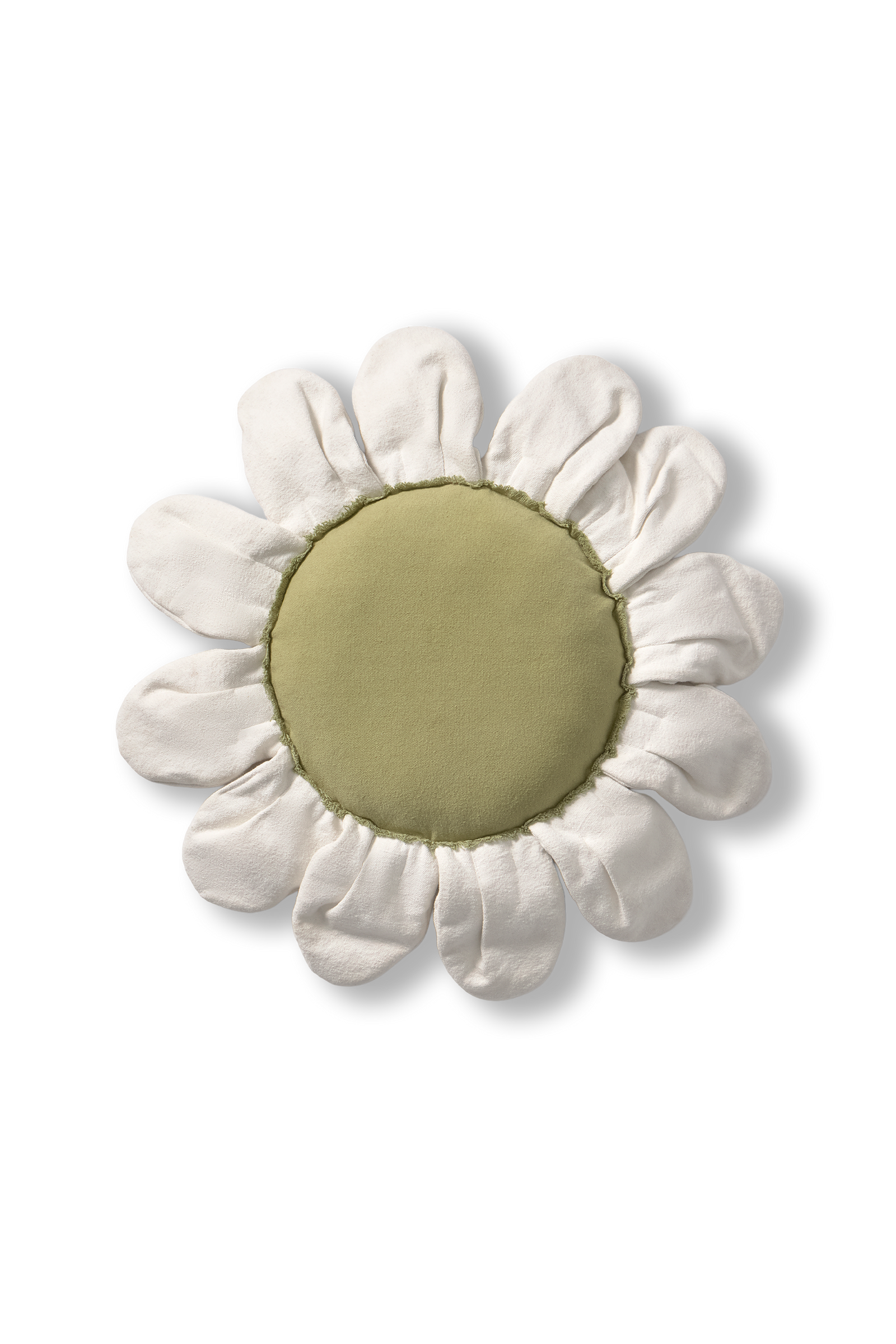 White Daisy Floor Cushion