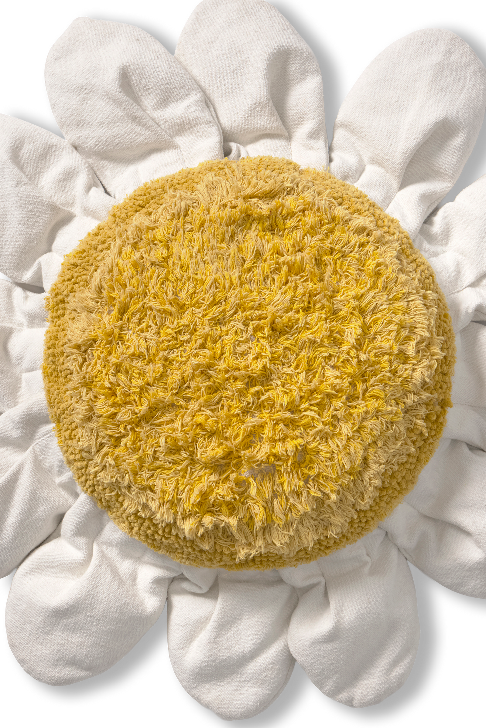 White Daisy Floor Cushion