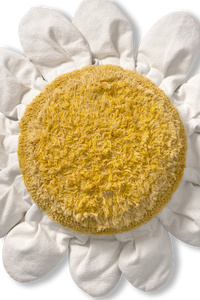 White Daisy Floor Cushion