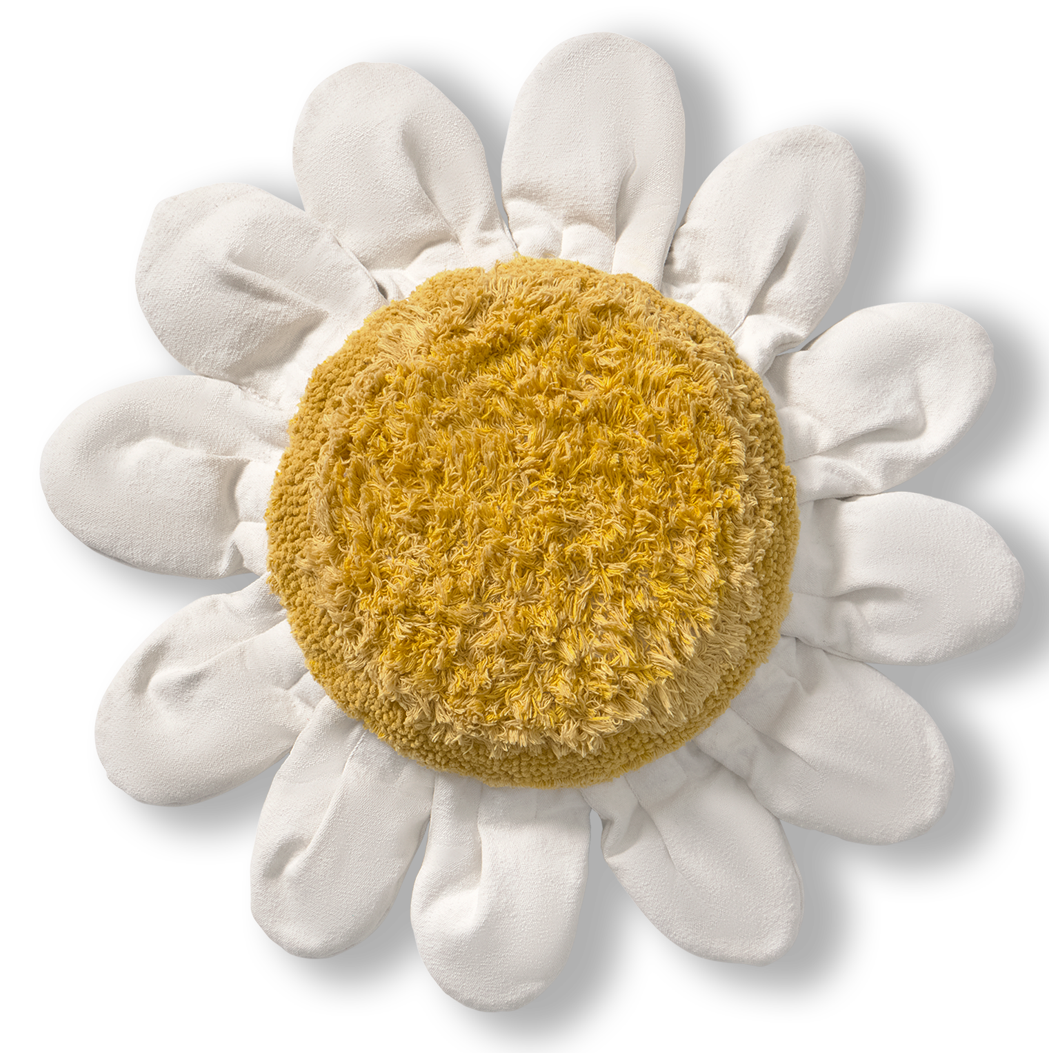 White Daisy Floor Cushion