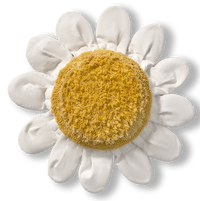 White Daisy Floor Cushion