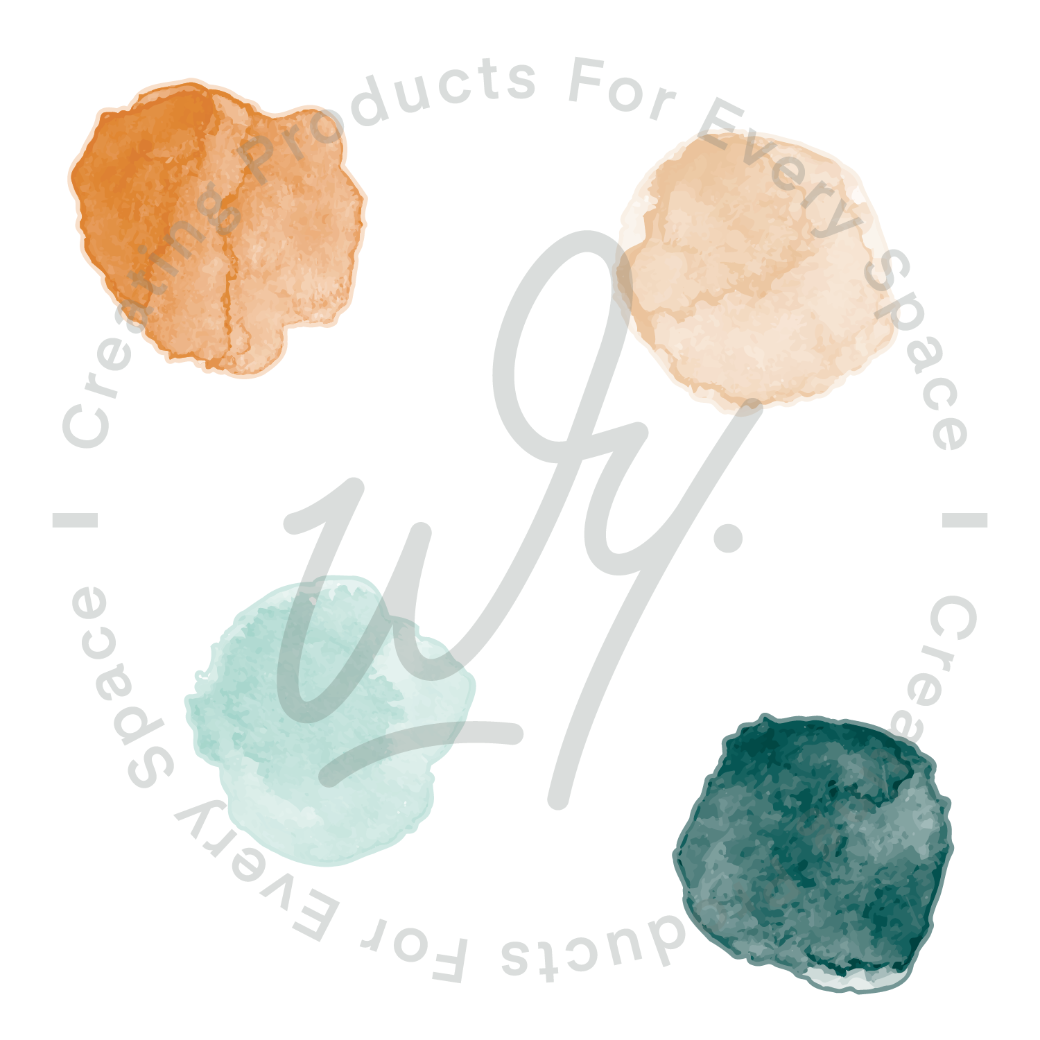 Forest Watercolor Polkadot Wall Decals