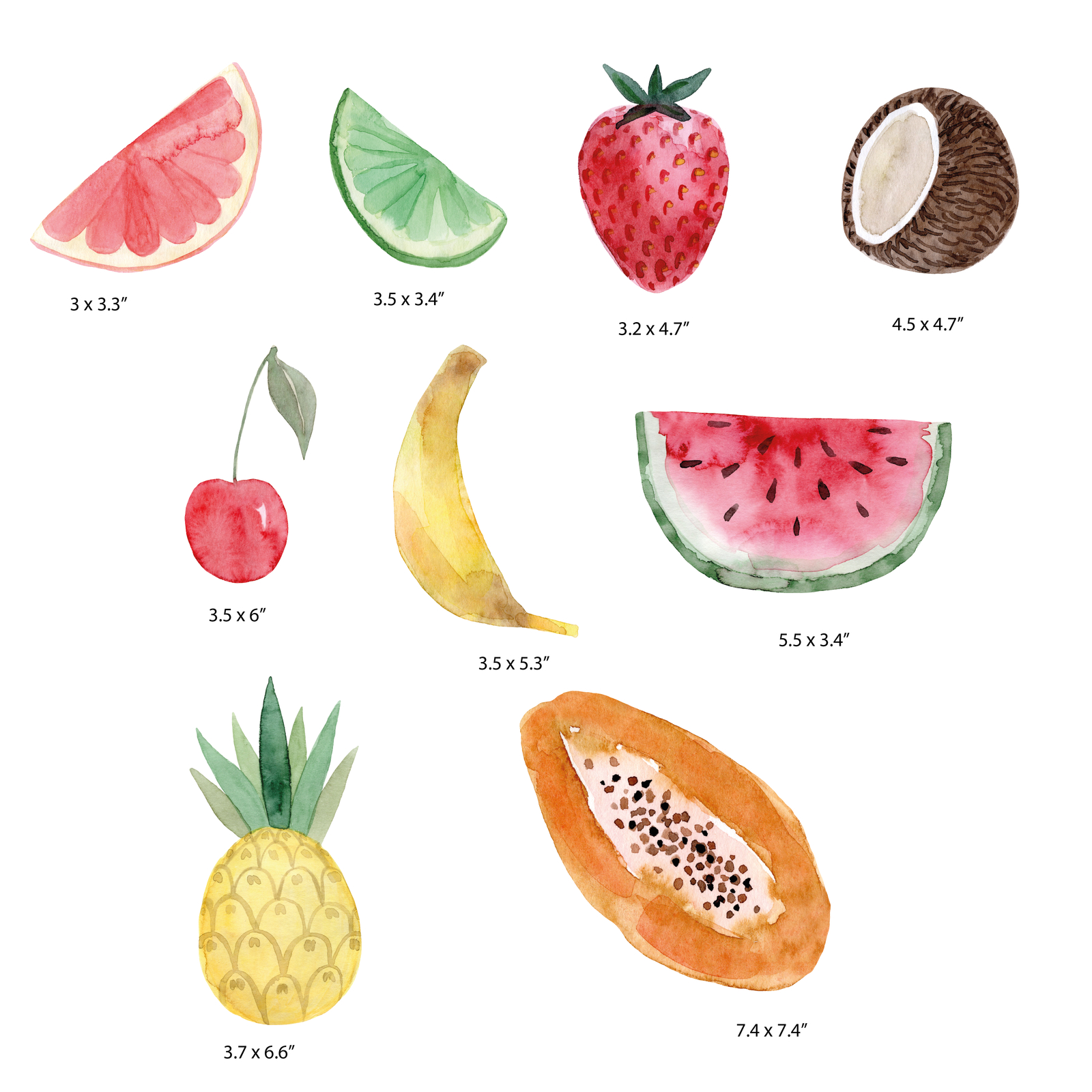 Tutti Frutti Wall Decals
