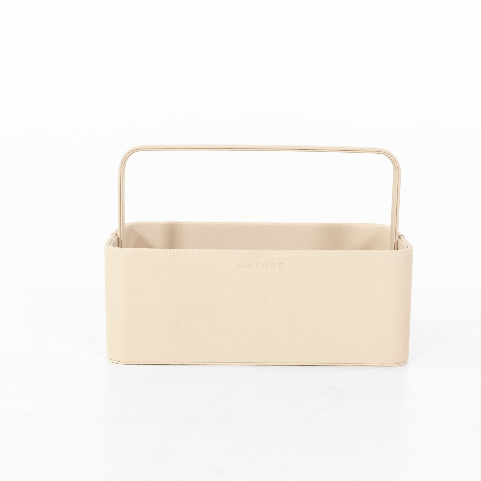 Small Vegan Leather Storage Caddy
