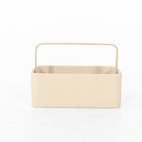 Small Vegan Leather Storage Caddy