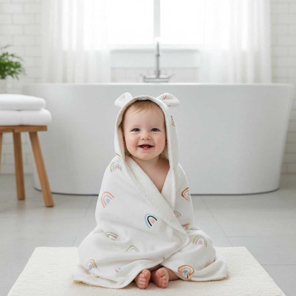 Rainbow Organic Baby Towel