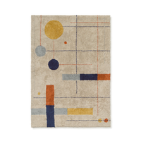 Geometrical Shapes Washable Rug