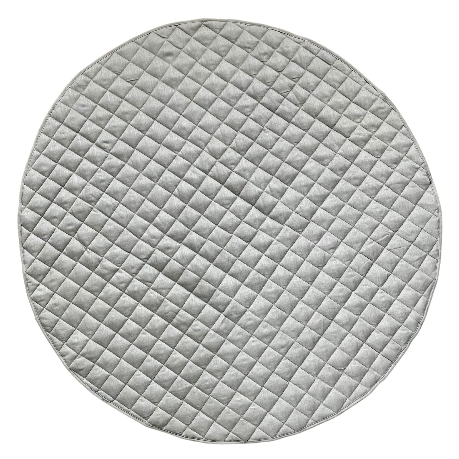Round Linen Baby Play Mat