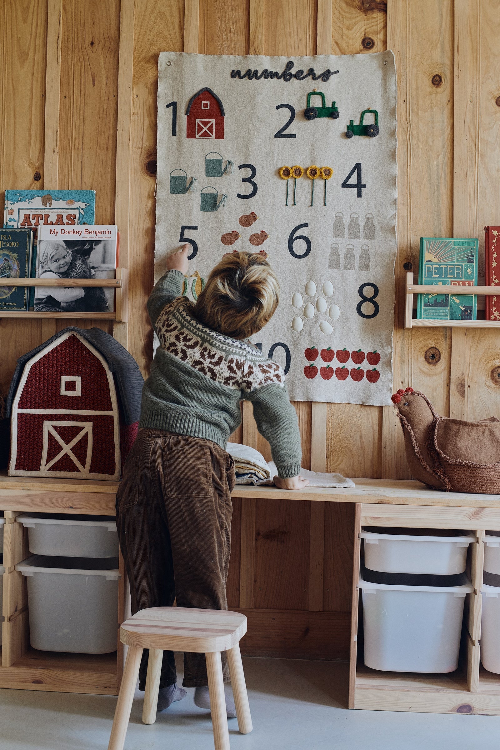 Farm Numbers Wall Hanging