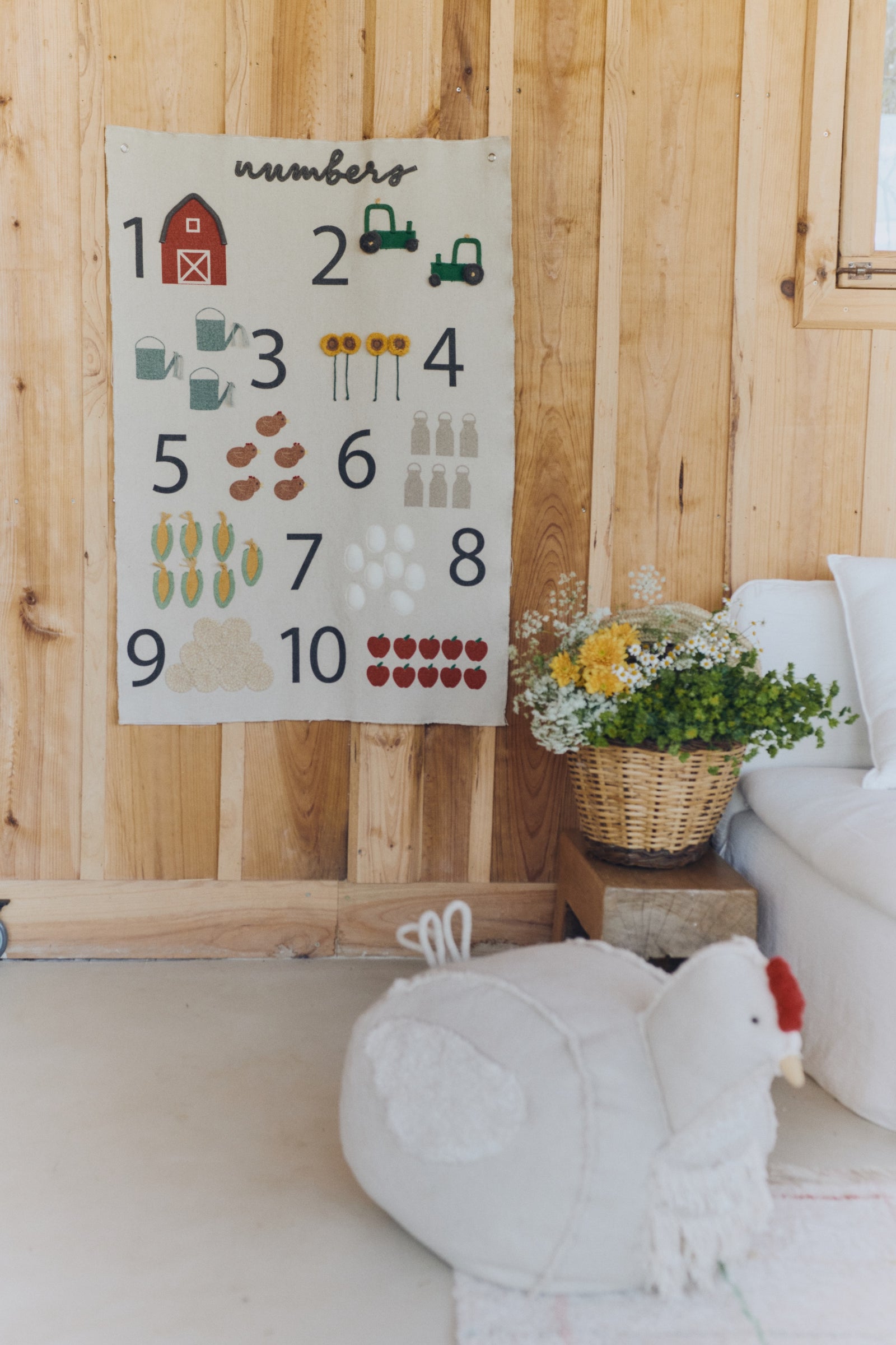 Farm Numbers Wall Hanging