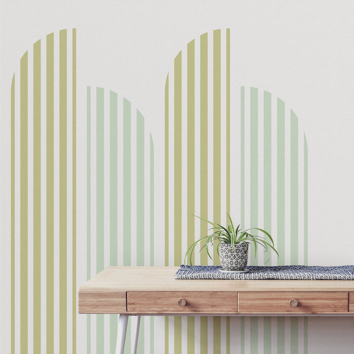 Lines Half Arch Wall Decal Set