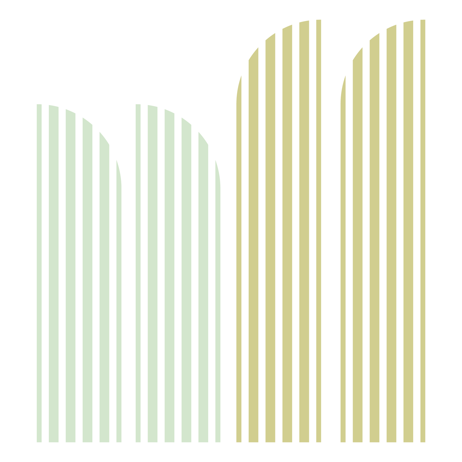 Line Half Arch Wall Decals