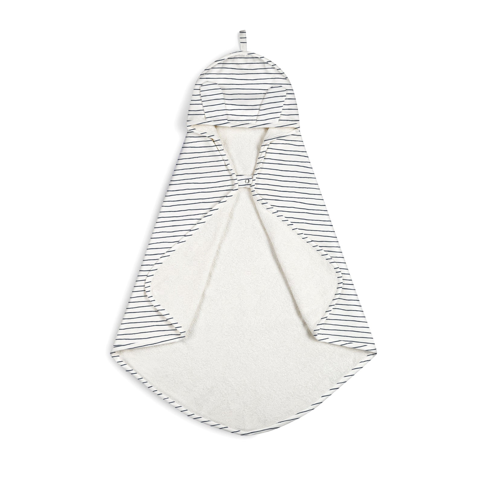 Navy Stripes Organic Baby Towel
