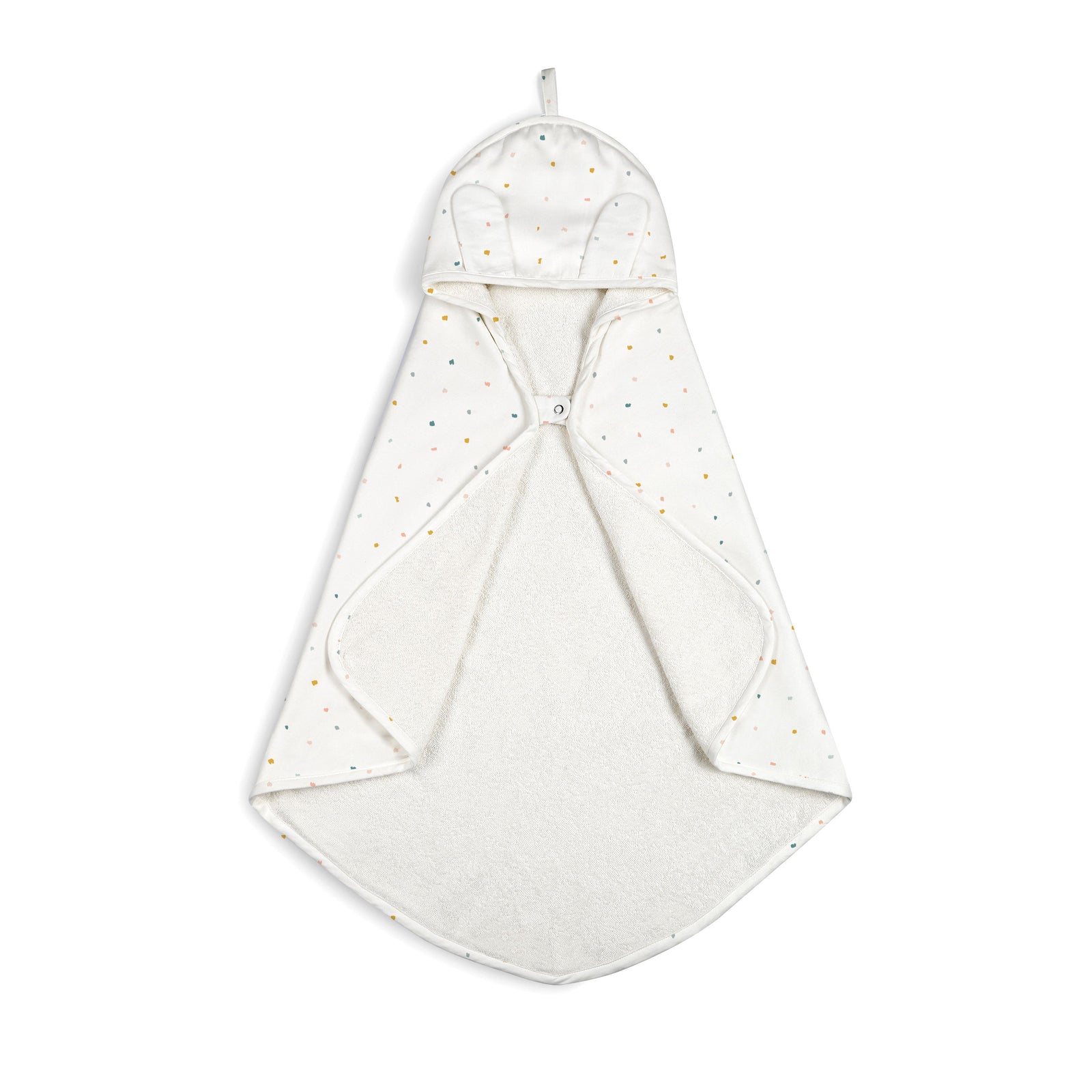 Dotty Organic Baby Hooded Towel