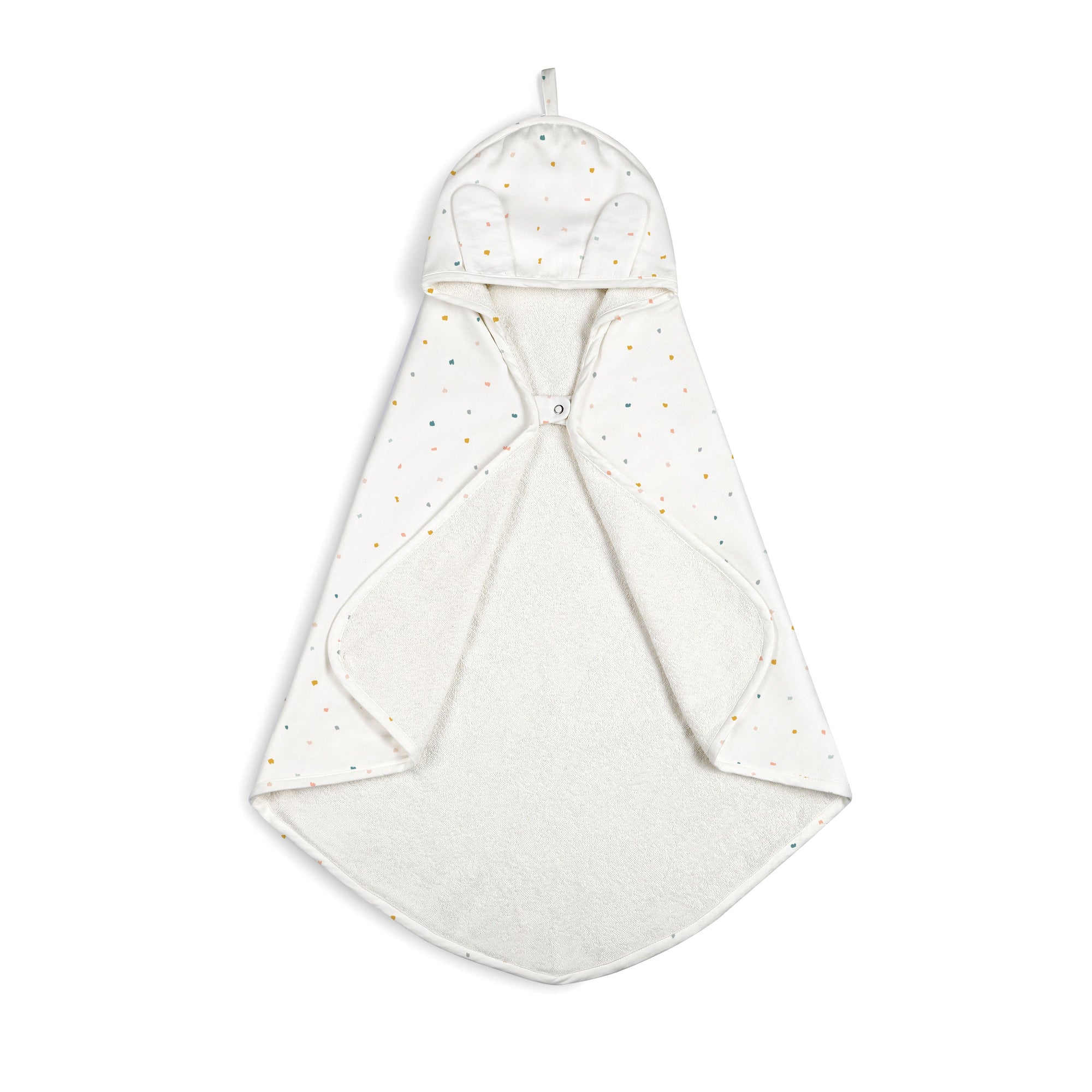 Dotty Organic Baby Hooded Towel