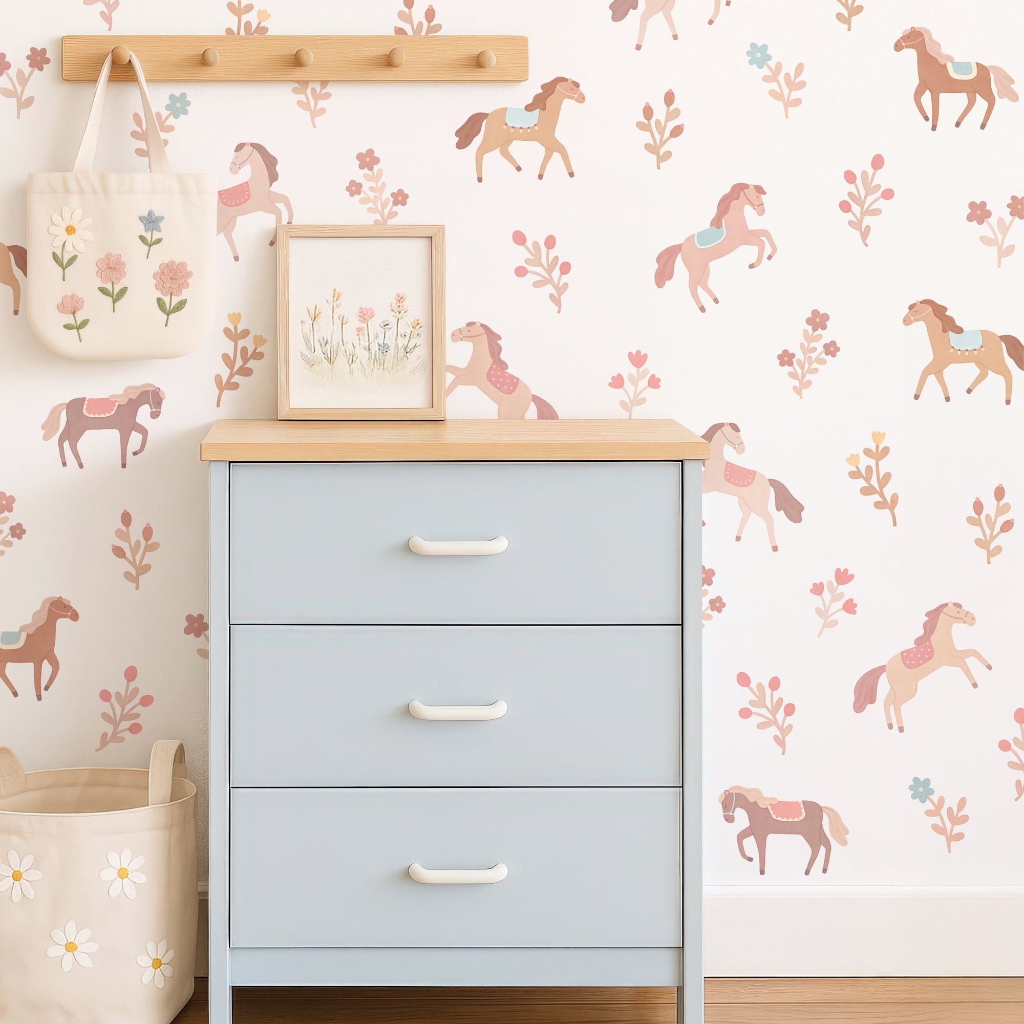 Saddle Up Horse Fabric Wall Decals