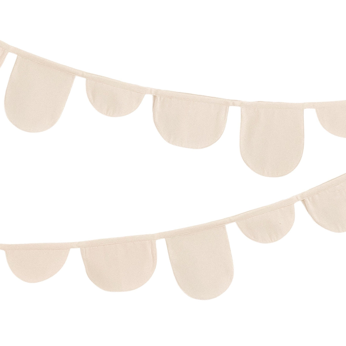 Canvas Scalloped Bunting