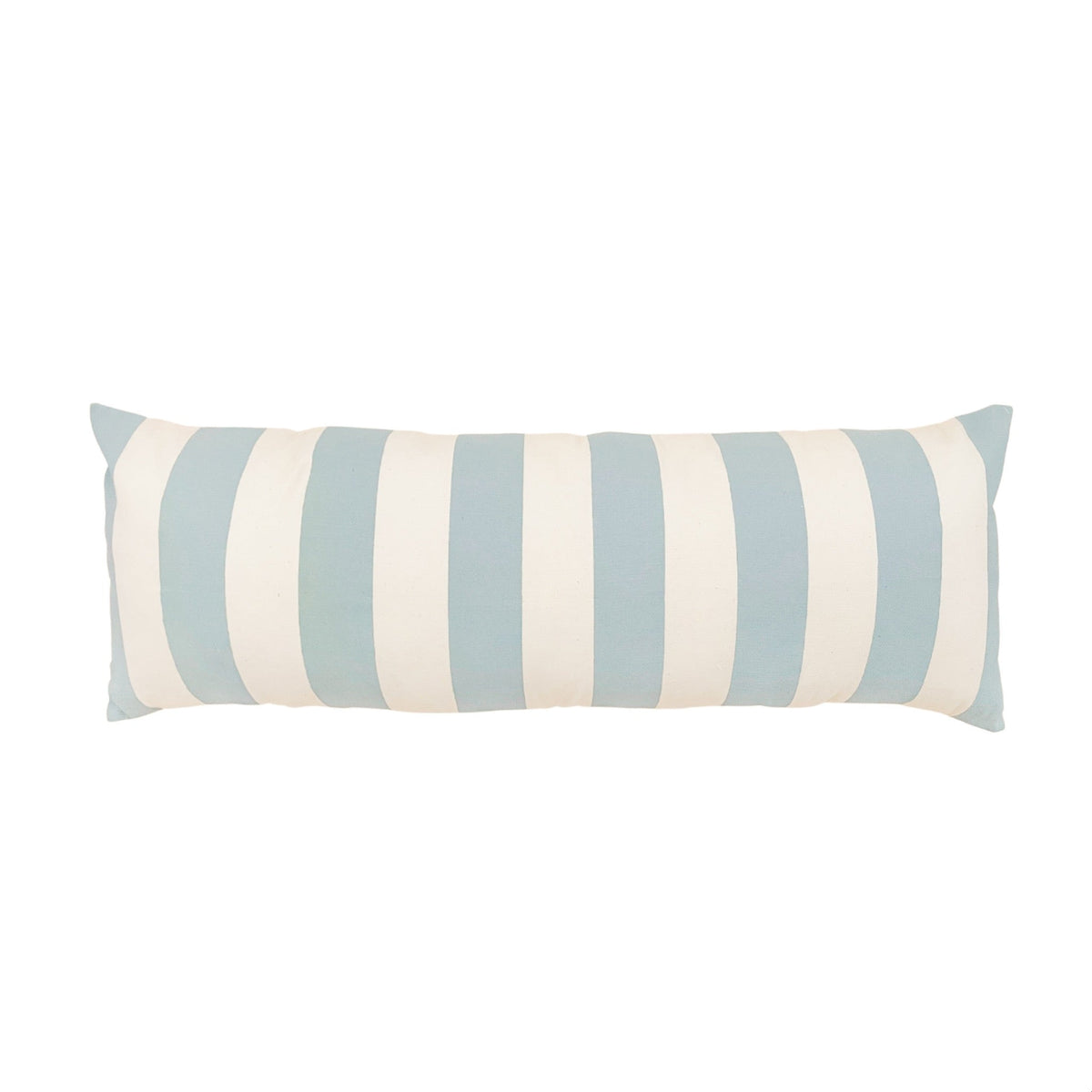 Striped Lumbar Pillow Cover - Blue