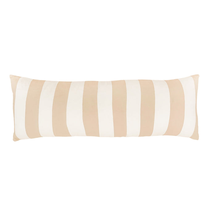 Striped Lumbar Pillow Cover - Pink