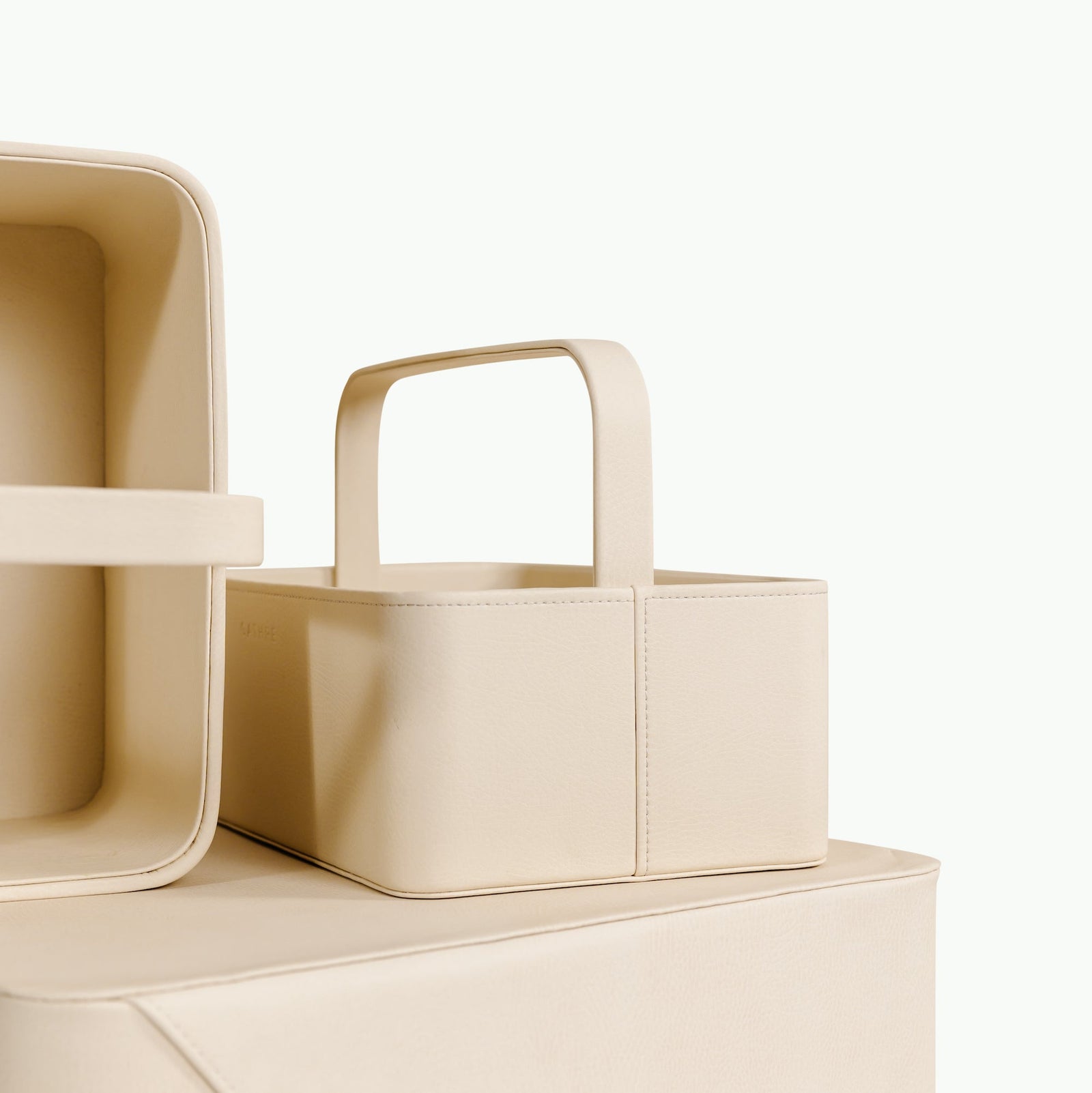 Small Vegan Leather Storage Caddy