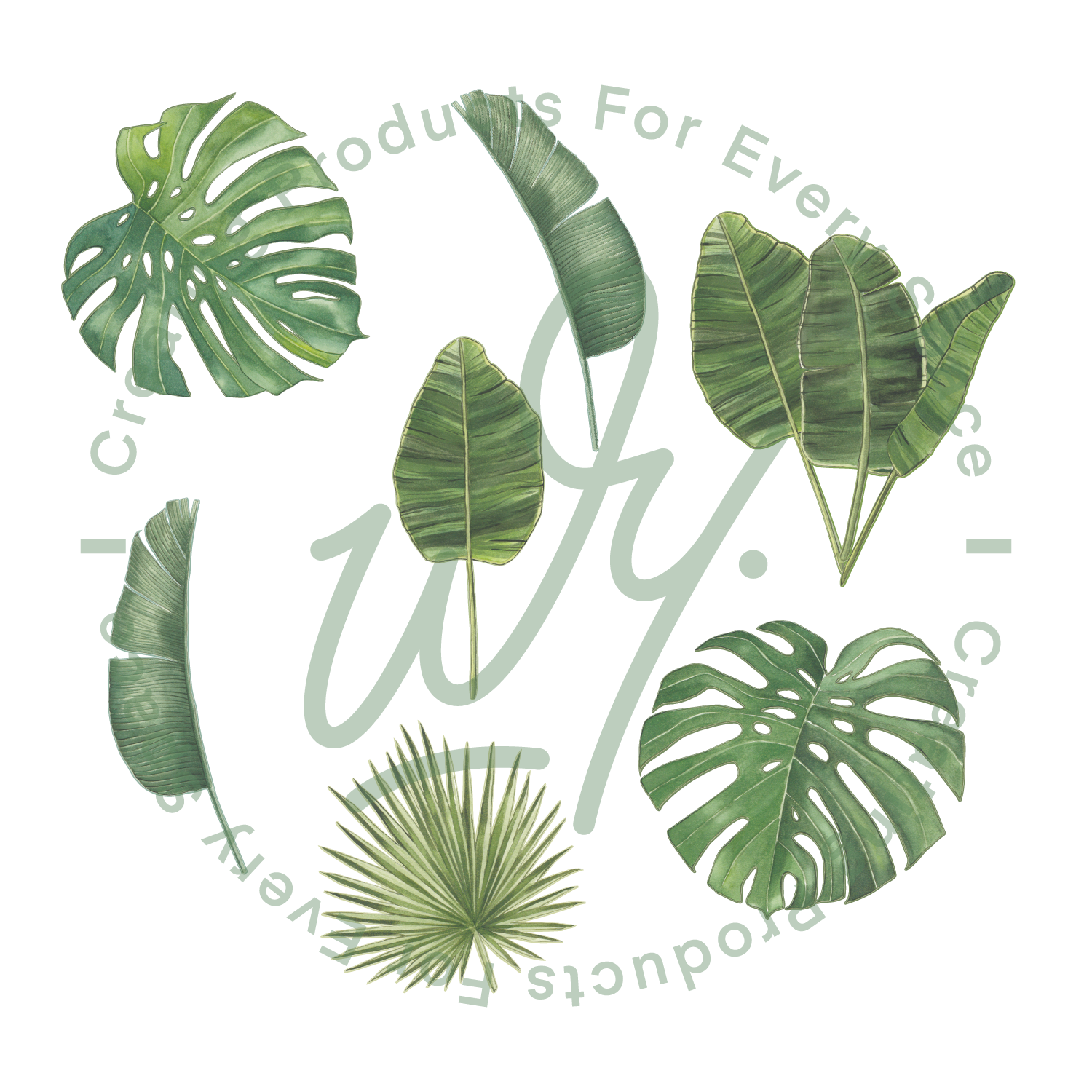 Jungle Leaf Wall Decals