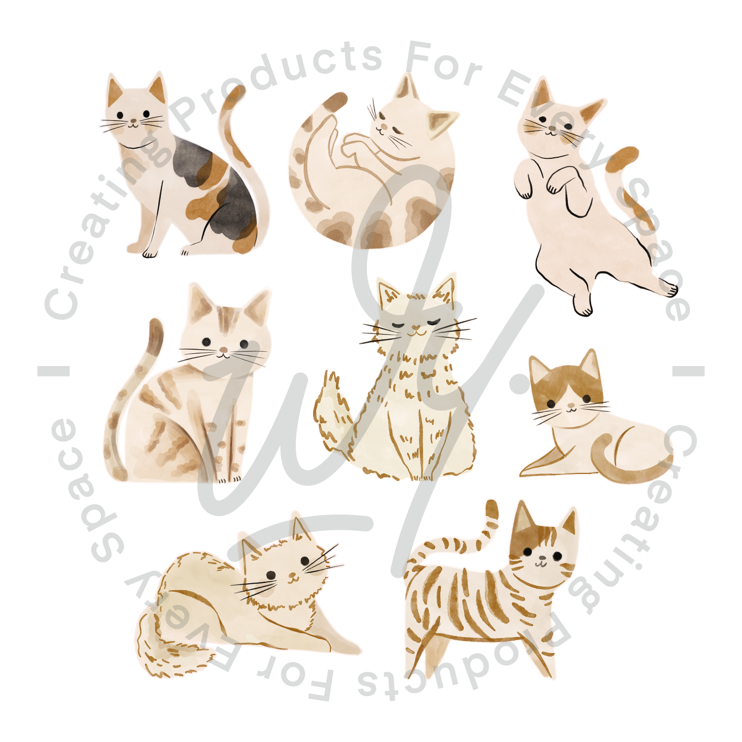 Kitty Cat Wall Decals