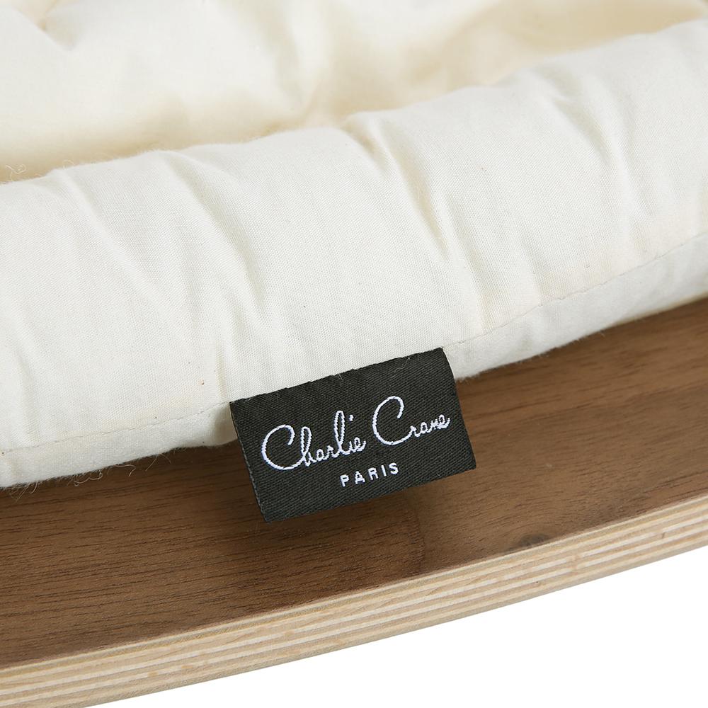 Charlie Crane LEVO Baby Rocker - Walnut with Organic White - Project Nursery