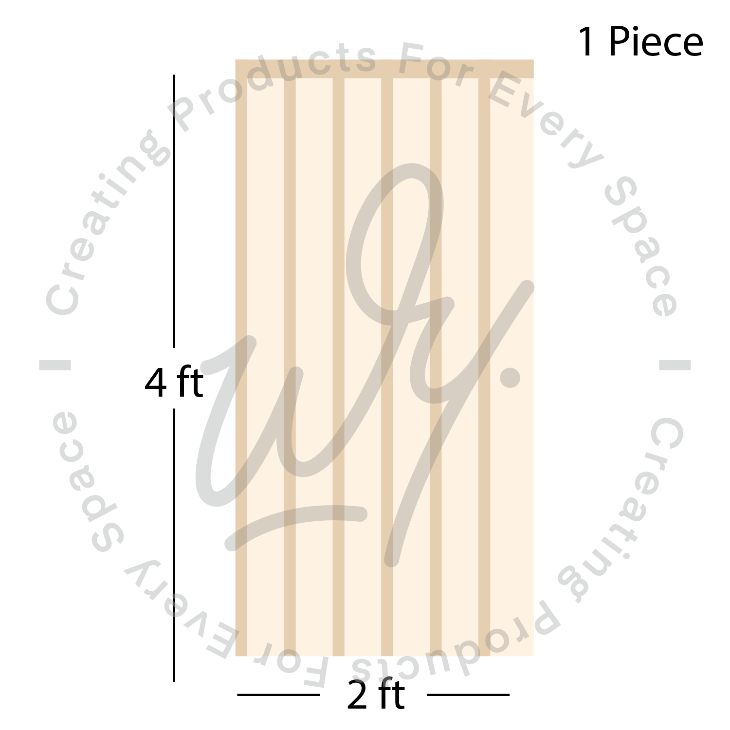 Lines Molding Wall Decal Panels
