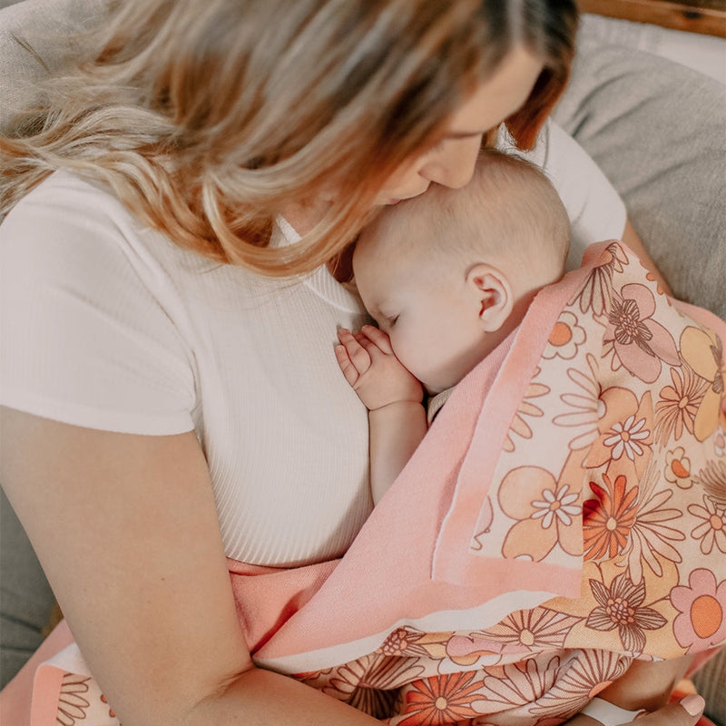 Flower Child Little Dreamer Organic Baby Blanket