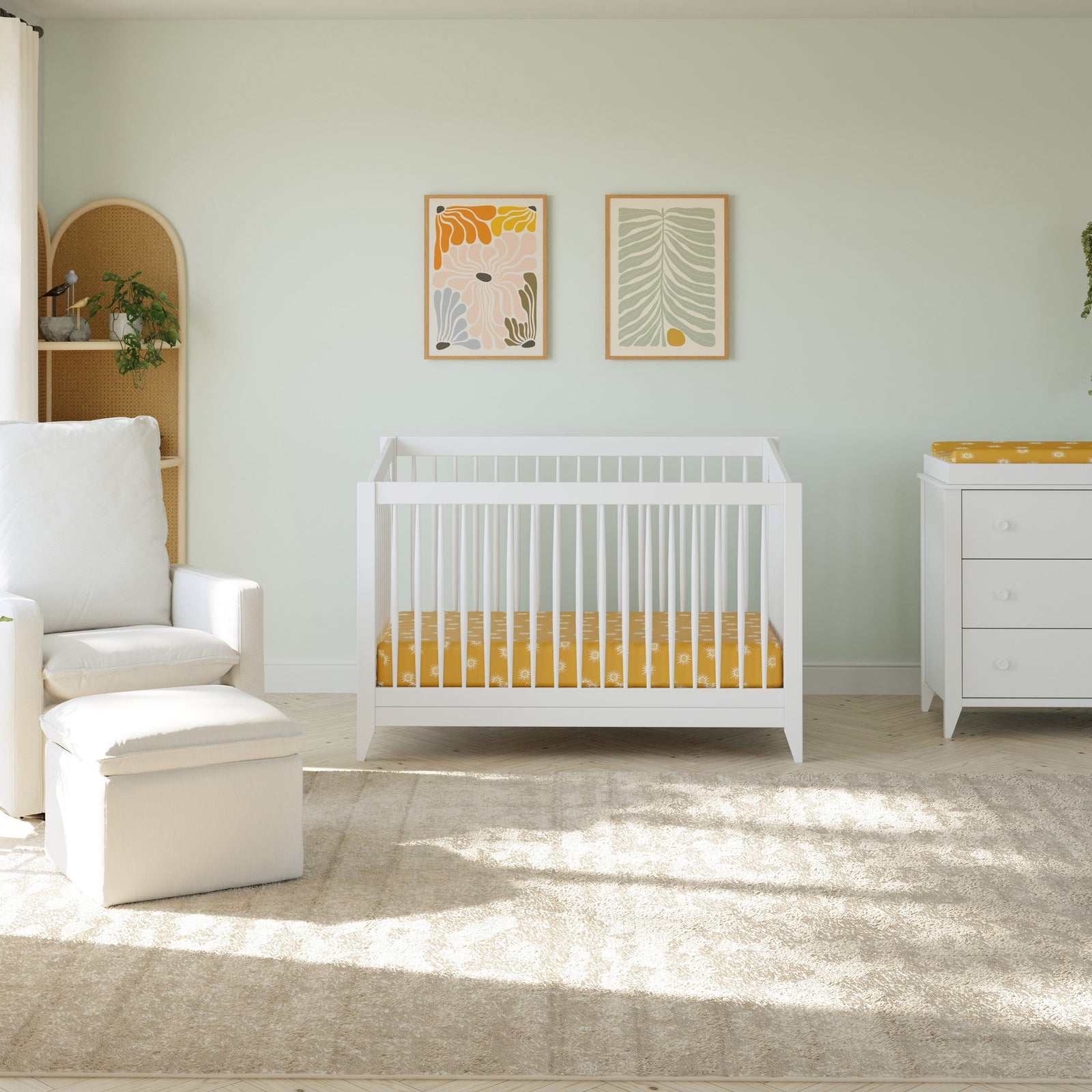 Sprout 4-in-1 Convertible Crib with Toddler Bed Conversion Kit