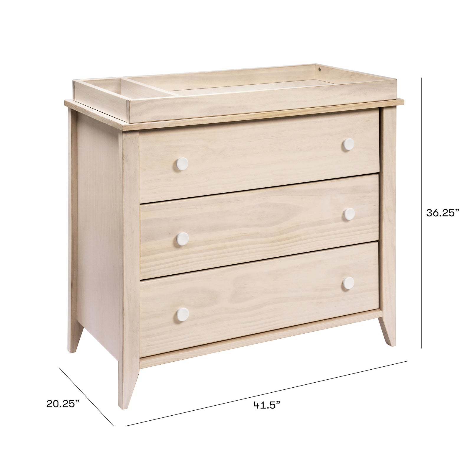 Sprout 3-Drawer Compact Changer Dresser with Removable Changing Tray (42")