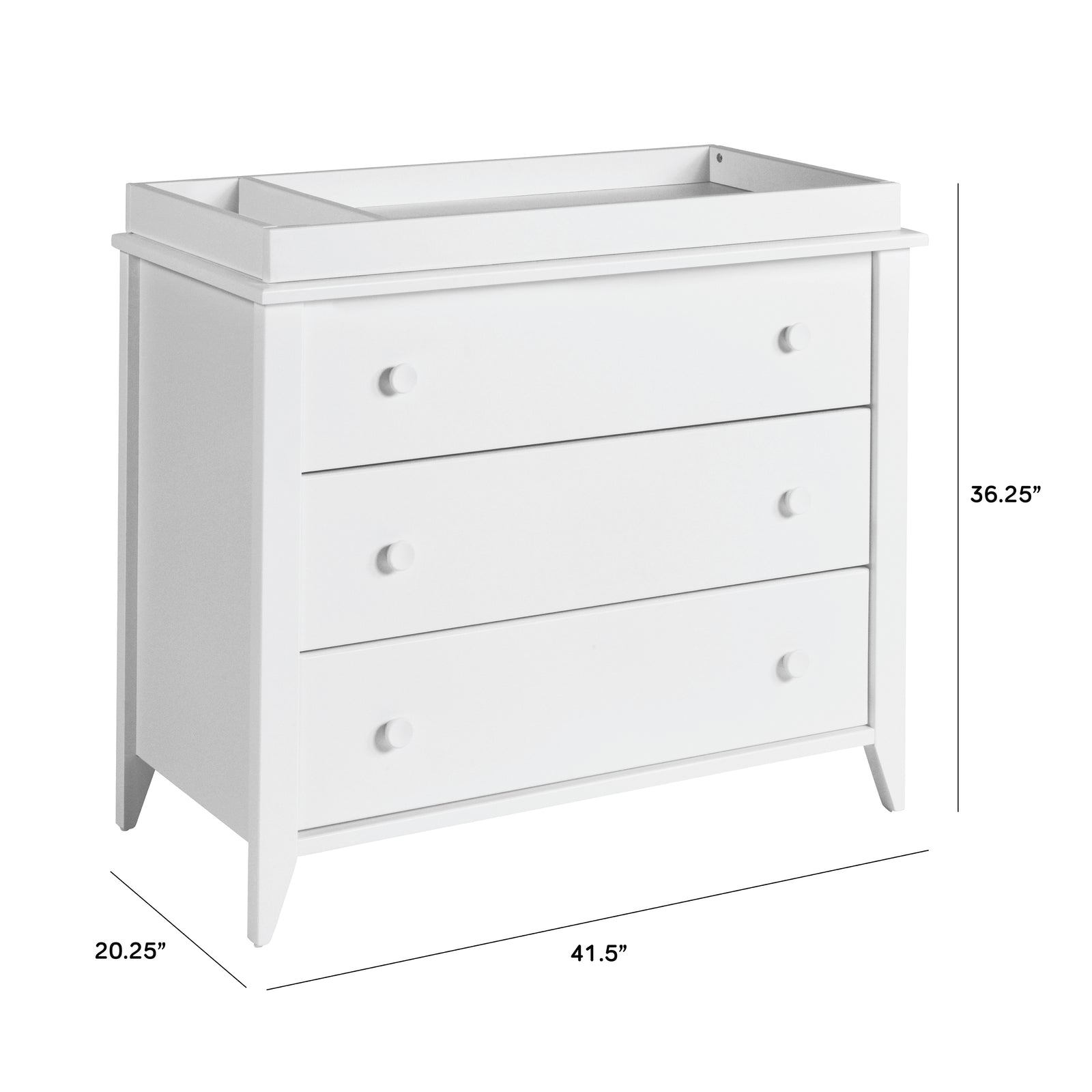 Sprout 3-Drawer Compact Changer Dresser with Removable Changing Tray (42")