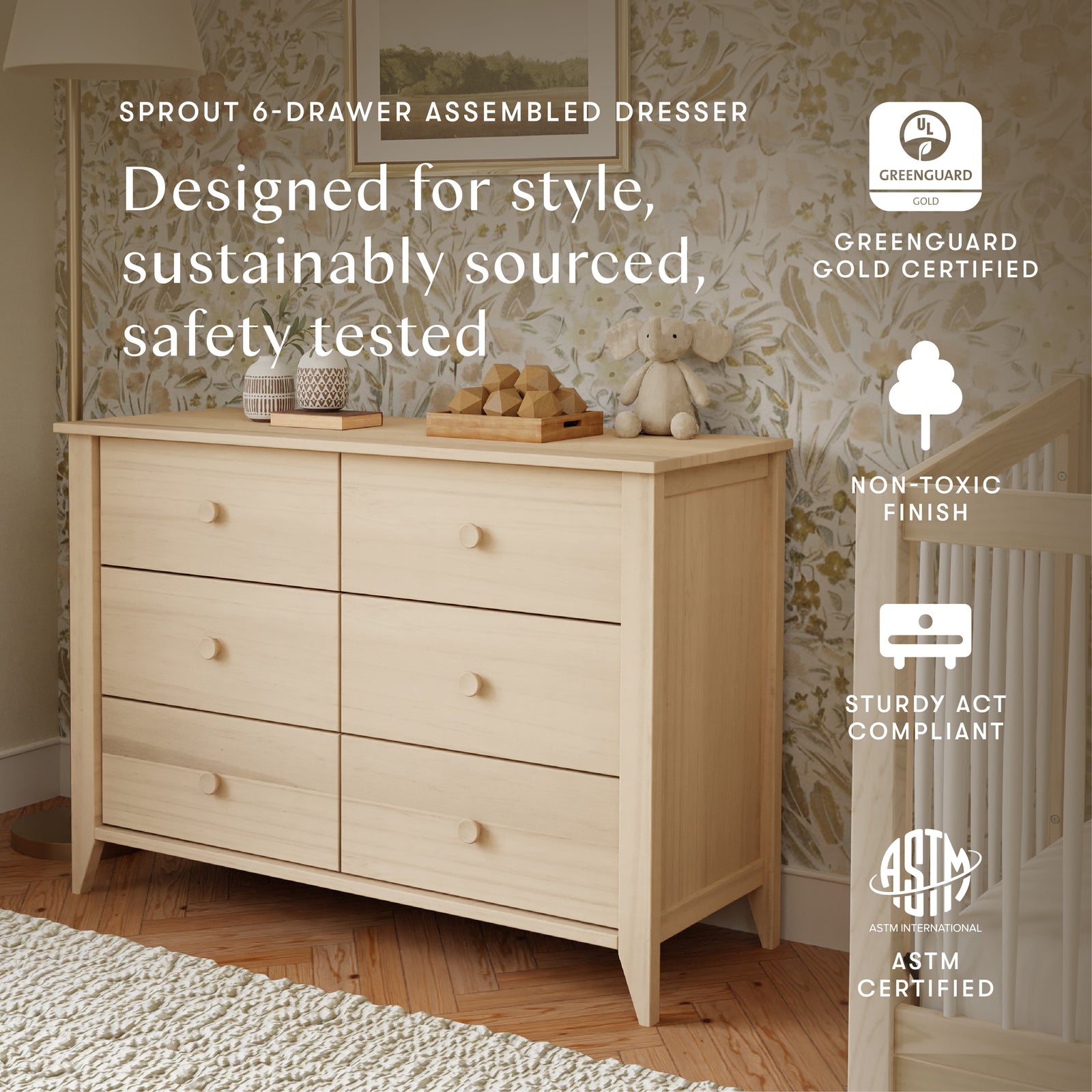 Sprout 6-Drawer Dresser (48")