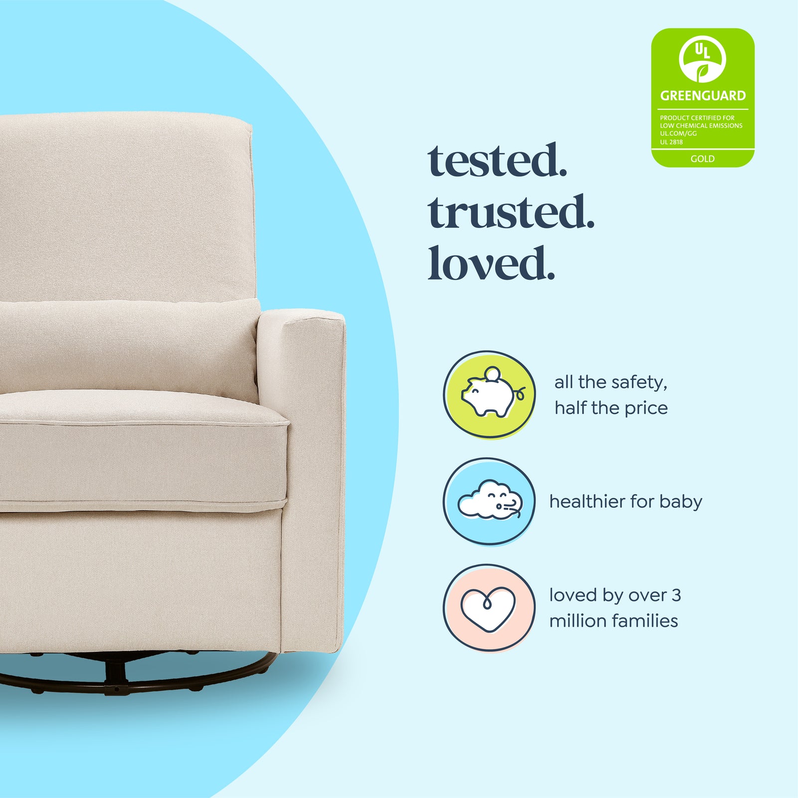 Piper Recliner + Swivel Glider