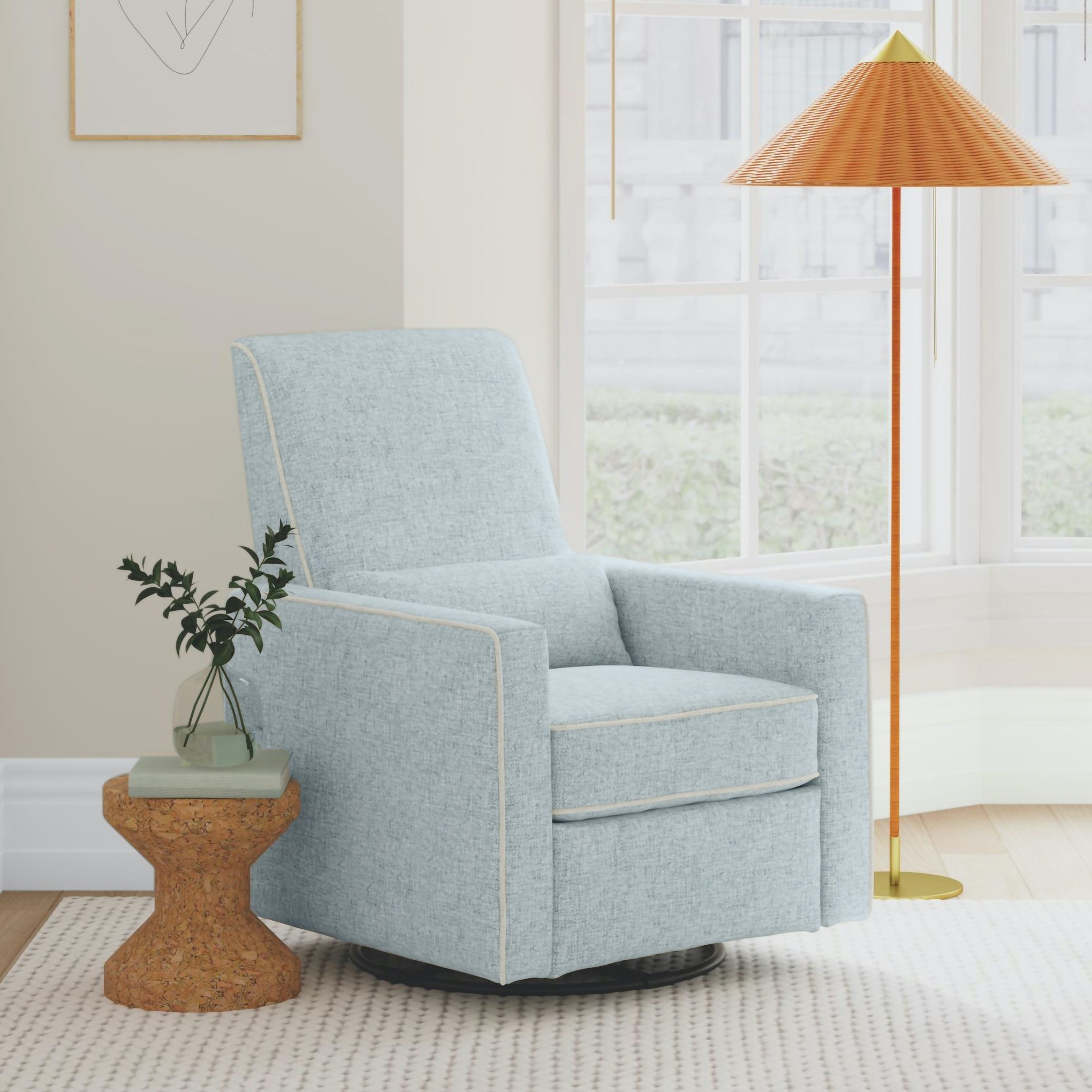 Davinci piper recliner and swivel deals glider