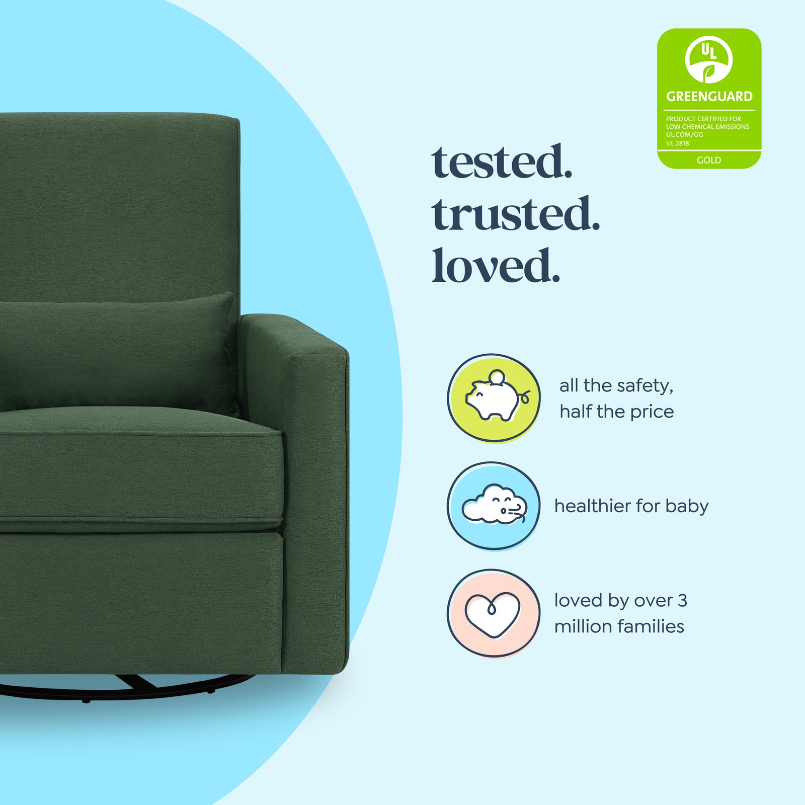 Piper Recliner + Swivel Glider