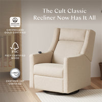 Kiwi Deluxe Power Recliner + Swivel Glider with Heat + Massage