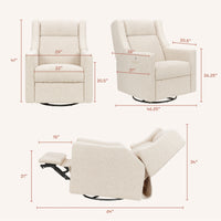 Kiwi Deluxe Power Recliner + Swivel Glider with Heat + Massage