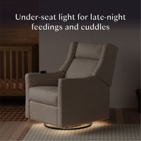 Kiwi Deluxe Power Recliner + Swivel Glider with Heat + Massage
