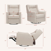 Kiwi Deluxe Power Recliner + Swivel Glider with Heat + Massage