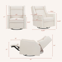 Kiwi Deluxe Power Recliner + Swivel Glider with Heat + Massage